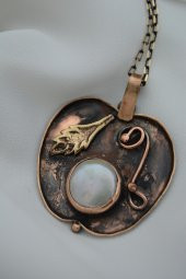 STONEAGE GERÇEK İNCİLİ ELMA FİGÜRLÜ KOLYE thumbnail 4