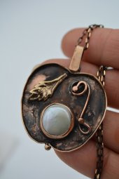 STONEAGE GERÇEK İNCİLİ ELMA FİGÜRLÜ KOLYE thumbnail 6