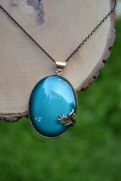 STONEAGE El Yapımı Çini Bayan Kolye thumbnail 2