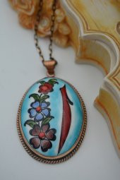 STONEAGE ELİF FİGÜRLÜ EL YAPIMI KOLYE thumbnail 3