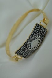 STONEAGE Gerçek İncili ve Zirkon Taşlı El Yapımı Özel Tasarım Bilezik Bileklik thumbnail 5