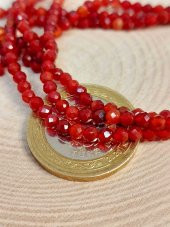 Akik Taşı YARIM Dizi 3mm (17cm uzunluğundadır) (41290) thumbnail 1