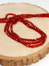 Akik Taşı YARIM Dizi 3mm (17cm uzunluğundadır) (41290) thumbnail 2