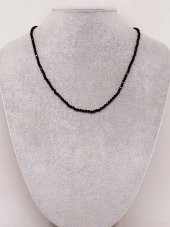 Turmalin Taşı 3mm 1000 Ayar Gümüş İpli Kolye (Sabit Klipsli) thumbnail 3