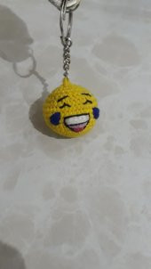 Gülen Surat Emoji Amigurumi Anahtarlık Oyuncak - 2