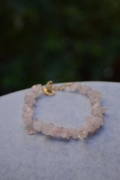 STONEAGE Pembe Kuvars Aşk Taşı Bayan Bileklik thumbnail 1