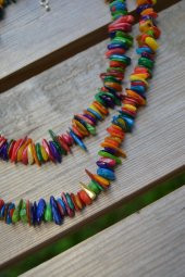 STONEAGE Renkli Sedef Doğal Taş Bereket Yaz Bayan Kolyesi Hediye Kutusunda thumbnail 2