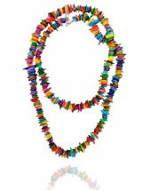 STONEAGE Renkli Sedef Doğal Taş Bereket Yaz Bayan Kolyesi Hediye Kutusunda thumbnail 4