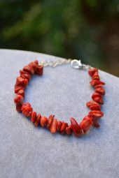 STONEAGE JEWELLERY Kırmızı Mercan Kadın Bileklik - 1