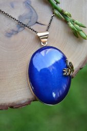 STONEAGE JEWELLERY El Yapımı Çini Kolye thumbnail 3