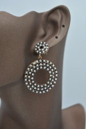 STONEAGE İNCİLİ BÜYÜK KÜPE - 4