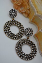 STONEAGE İNCİLİ BÜYÜK KÜPE - 6