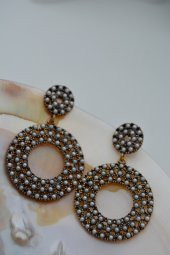 STONEAGE İNCİLİ BÜYÜK KÜPE - 7