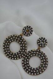 STONEAGE İNCİLİ BÜYÜK KÜPE - 8