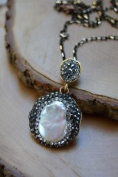 STONEAGE Sakız İncisi El Yapımı Bayan Kolye thumbnail 1