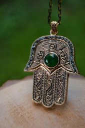 STONEAGE JEWELLERY Kök Zümrüt Otantik Bayan Kolye - 1