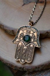 STONEAGE JEWELLERY Kök Zümrüt Otantik Bayan Kolye - 3