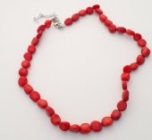 STONEAGE JEWELLERY Bayan Kolye Kırmızı Mercan - 2
