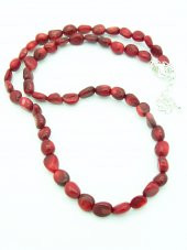 STONEAGE JEWELLERY Bayan Kolye Kırmızı Mercan - 3