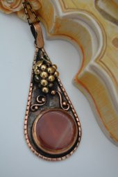 STONEAGE AKİK TAŞLI ÜZÜMLÜ KOLYE thumbnail 3