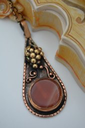 STONEAGE AKİK TAŞLI ÜZÜMLÜ KOLYE thumbnail 4