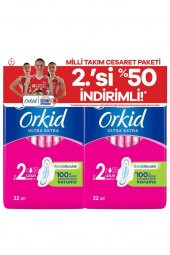 Orkid Hijyenik Ped Ultra Extra Uzun 44lü Milli Takım Cesaret Paketi 86314 - 2