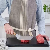 IKEA GRILLTIDER 30 Cm Paslanmaz Çelik Izgara Hamburger Spatulası Ahşap Barbekü Mangal Spatulası - 3