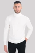 Cengiz İnler Tam Balıkçı Yaka Yünlü Erkek Triko Kazak - 6