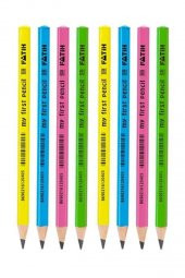 İlk Kalemim Jumbo Üçgen Başlangıç Kalemi Siyah 8 Adet Fatih Jumbo Kurşun Kalem Triangular - 1