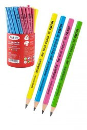 İlk Kalemim Jumbo Üçgen Başlangıç Kalemi Siyah 8 Adet Fatih Jumbo Kurşun Kalem Triangular - 4