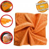 Automix Araba Araç Otomobil Otoİç Dış Ofis Ev Zemin Parke Kurulama Temizleme Mikrofiber Bez 50x50 - 1