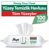 Sleepy Easy Clean Sirke Karbonat Beyaz Sabun Katkılı Yüzey Temizlik Islak Havlusu - 100'lü 5 Paket - 4
