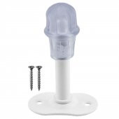 Kapı Stoperi 8 cm Metal Kapı Tamponu Durdurucu Tutucu Kapı Stopu Silikonlu Beyaz - 1