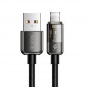 Mcdodo CA-3140 İphone Ledli Power Off Hızlı Data şarj Kablo 120cm-Siyah - 1