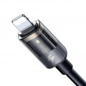 Mcdodo CA-3140 İphone Ledli Power Off Hızlı Data şarj Kablo 120cm-Siyah - 3