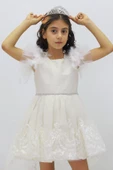 GALA  dantelli önü kısa arkası uzun elbise - 4