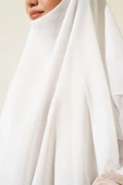 Şifon Sufle Hazır Şal Ekru thumbnail 4