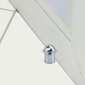 Kapı Stoperi Kapı  Altı Durdurucu Tutucu Tamponu Silikonlu Contalı Stopu Vidalı Parlak Krom 50 mm - 4