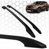 Renault Kadjar (2015-2022) - Tavan Çıtası - Solid - (2 Parça Aluminyum) - (SUV-ABS Ayak-Siyah) - 1