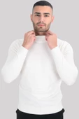 Cengiz İnler Yarım Balıkçı Düz Slim Erkek Triko - 10
