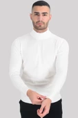Cengiz İnler Yarım Balıkçı Düz Slim Erkek Triko - 8