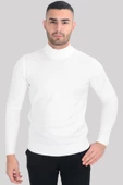 Cengiz İnler Yarım Balıkçı Düz Slim Erkek Triko - 12