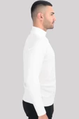Cengiz İnler Yarım Balıkçı Düz Slim Erkek Triko - 9
