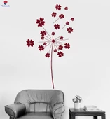 Duvar Oturma Odası, Yatak Odası Sticker Çiçekler Ev Dekorasyon Çiçek Sanat Odası Çıkartmalar Benzersiz Hediyelik - 1