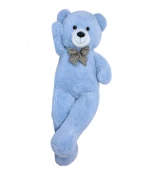 Oyuncak 80 Cm Papyonlu Peluş Ayıcık- İthal Kumaş - Premium Koleksiyon Hediyelik Ayı (% 100 YERLİ) thumbnail 4