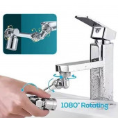 Tüm Musluklara Uyumlu Oynar Başlı Krom Kaplama Musluk Başlığı Dönebilen Filtreli Musluk Başlığı - 3