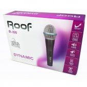 Roof R-100 Kablolu Dinamik El Mikrofonu - 6.3 mm Jaklı - 7