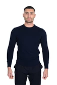 Cengiz İnler Sıfır Yaka Düz Slim Erkek Triko - 4