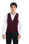 Cengiz İnler Düğmeli Erkek Triko Yelek - 5