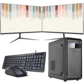 ROWORK RKT660546 INTEL i7 13700 8GB 120GB SSD Çift 24" Monitörlü Ev ve Ofis Bilgisayarı (Business) thumbnail 1